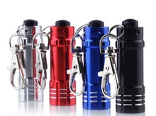 轻巧 便携 迷你铝合金3LED小手电筒