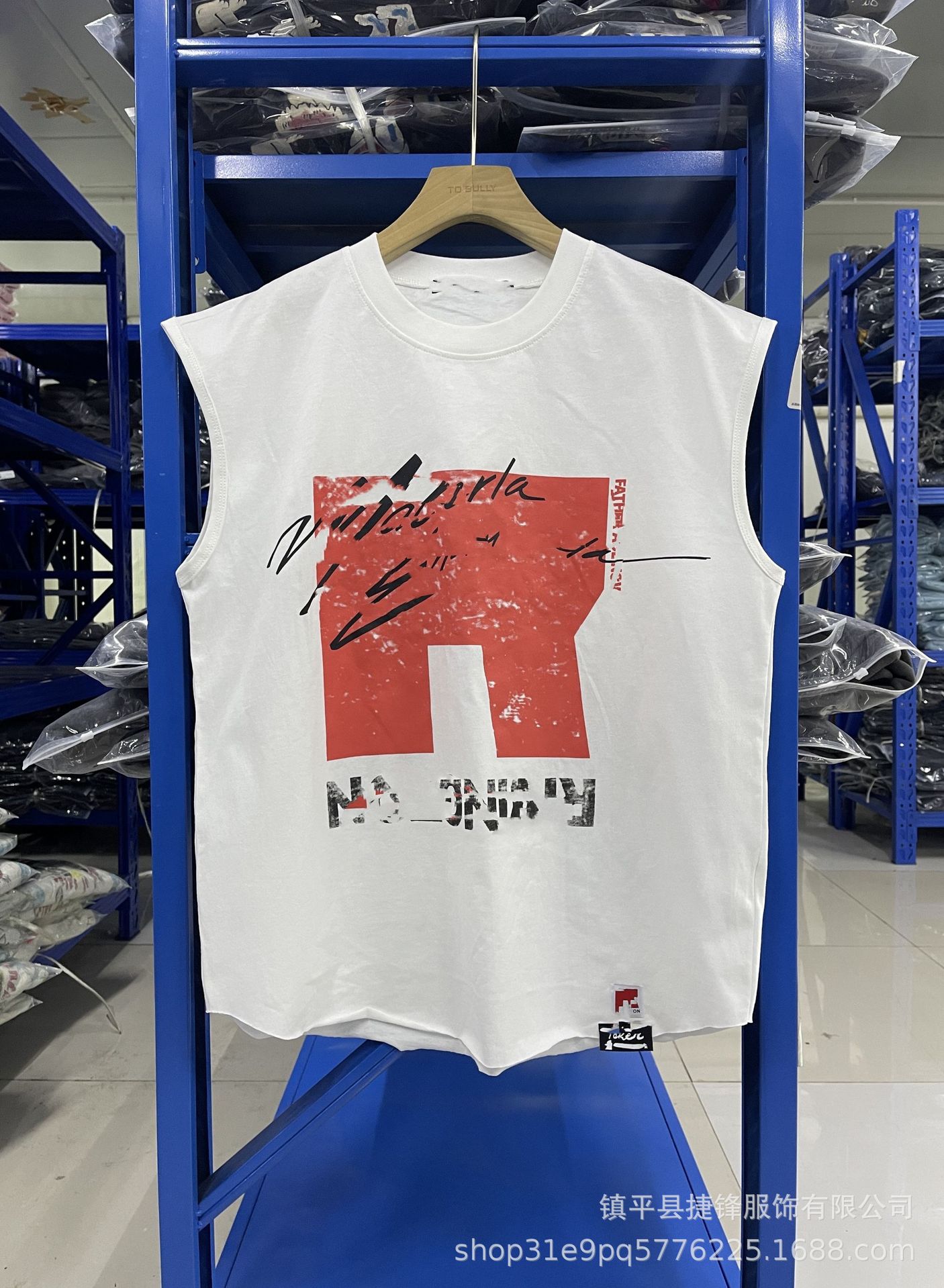 クロスボーダーの新型欧米のファッションブランドのレトロな水洗いは古い落書きをします。