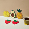 Fruit silica gel strawberry PVC, fruit oil, fruit tea, non-slip cup from soft rubber