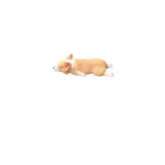 Mini Sleeping Corgi Car Ornaments Creative Car Center Console Decorations Artificial Car Cute Puppy Car
