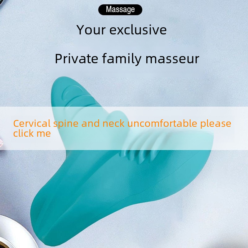 Neck Massage Pillow with Gravity Pressure for Neck and Shoulder Repair, Home Use Traction and Correction Massage Device