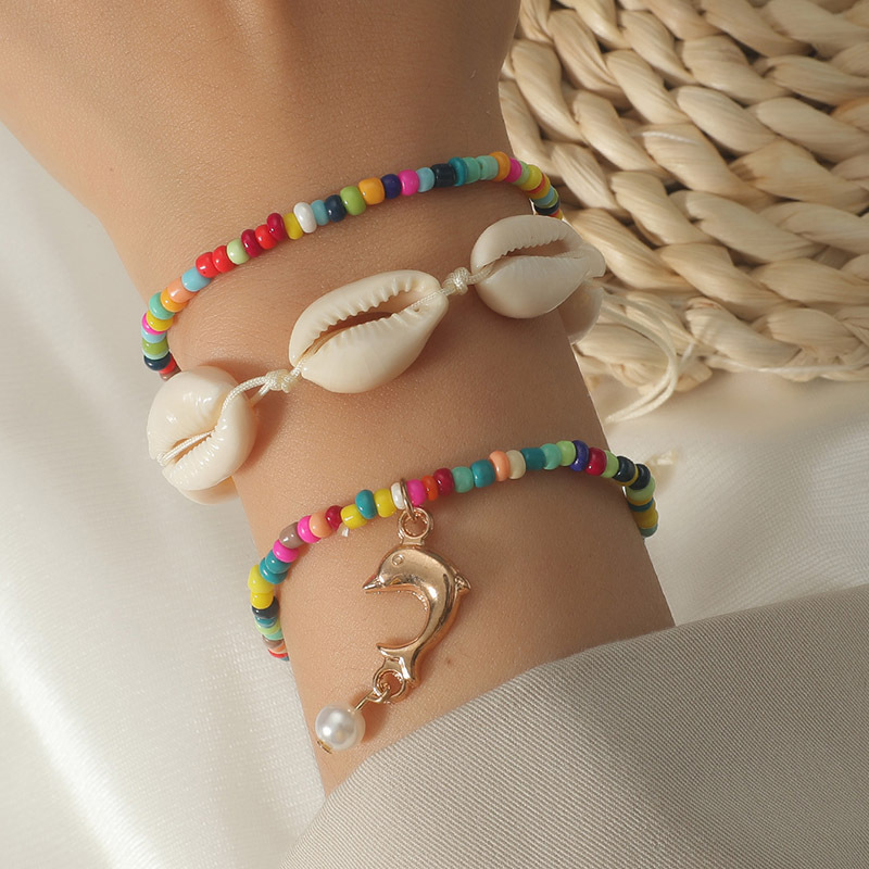 Handmade Beaded Shell Splicing Multi-layer Bracelet Wholesale Nihaojewelry display picture 2