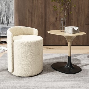 Master Bedroom Makeup Stool, Light Luxury Makeup Chair, High-End Mid-High Round Stool, Dressing Stool, Bedroom Dressing Table Chair