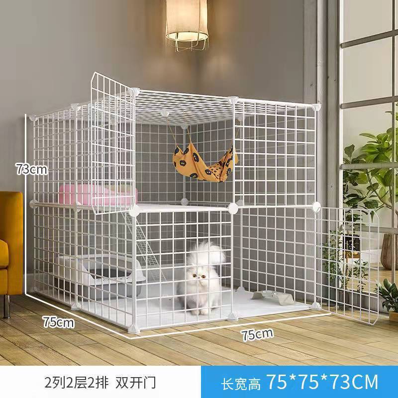 Jaula de gato super grande espacio libre de doble capa gato Villa gato mascota gato casa gato Casa Grande no inodoro integrado