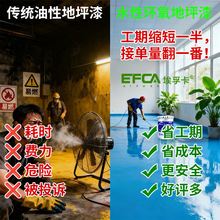 水性环保环氧地坪漆车间仓库厂房专用高效施工耐磨防尘地坪漆厂家