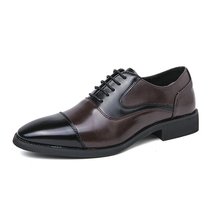 2024 primavera y otoño zapatos de cuero a juego de color de moda para hombres hombres 38-46 yardas British Business Ropa formal Zapatos de cuero de boda Comercio exterior