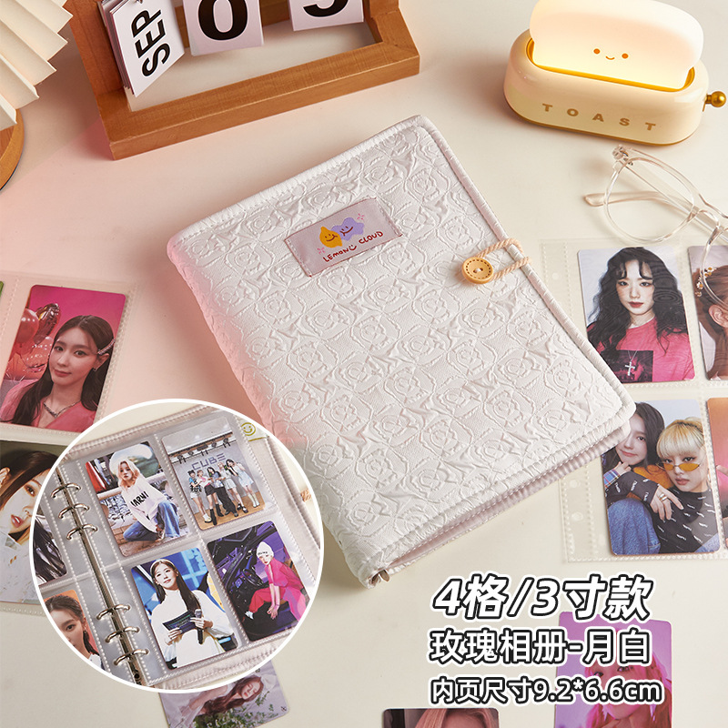 Star-persiguiendo tarjeta de almacenamiento libro paño álbum 4 pulgadas transparente página interior de almacenamiento Libro 3 pulgadas álbum libro estrella Polaroid álbum