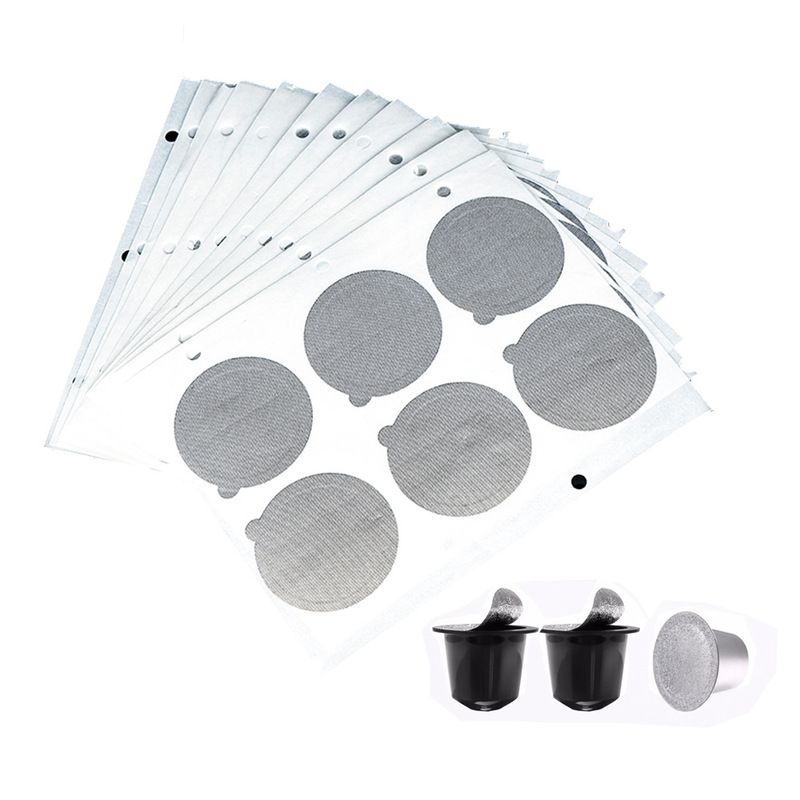 Disposable Coffee Powder Aluminum Foil Cup Film Nestle Coffee Capsule Cup Sealing Film Nespresso Sealing Film Self-adhesive