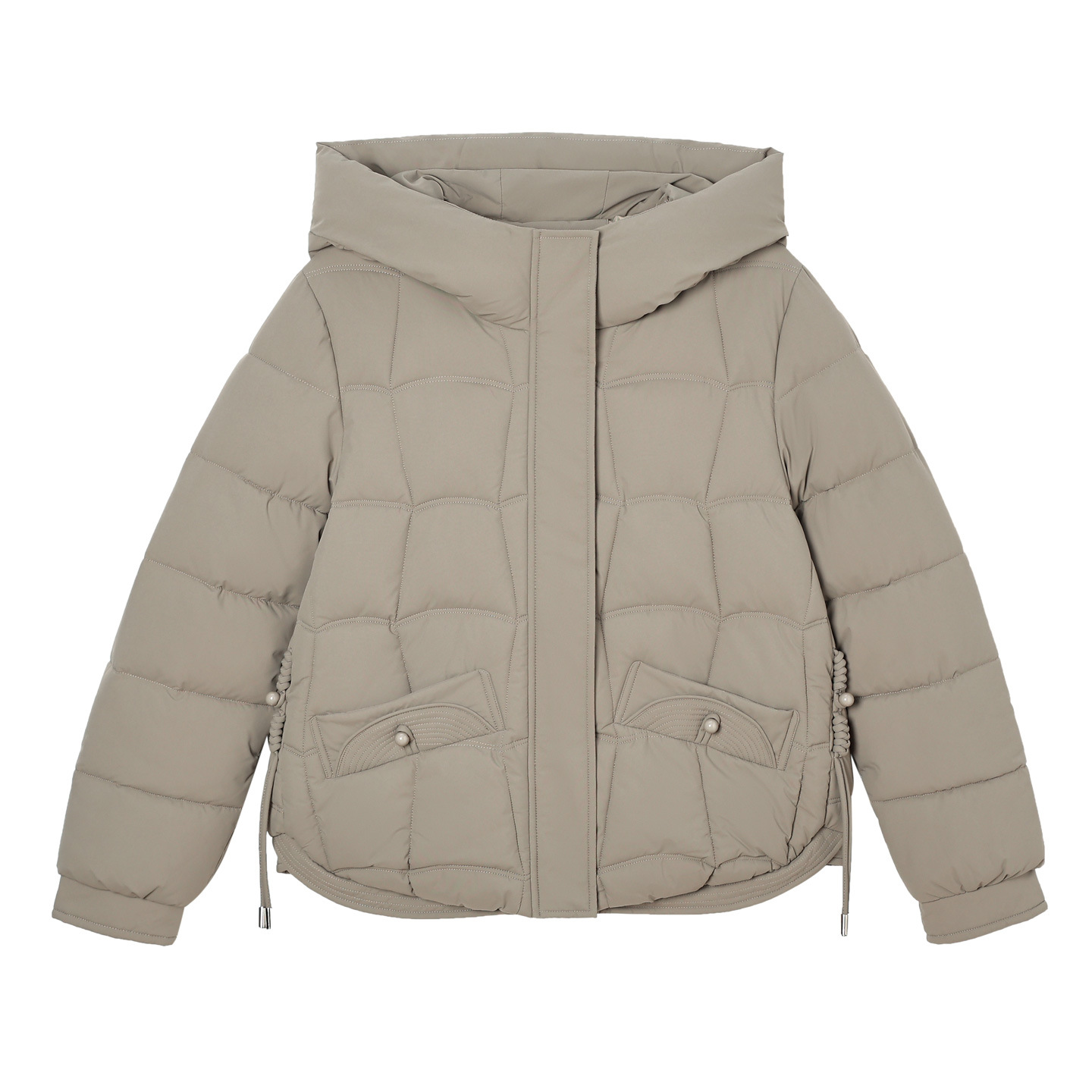 2025 otoño y invierno damas algodón plumón chaqueta coreana con sombrero grueso abrigo caliente de cuello pequeño chaqueta de algodón image 5