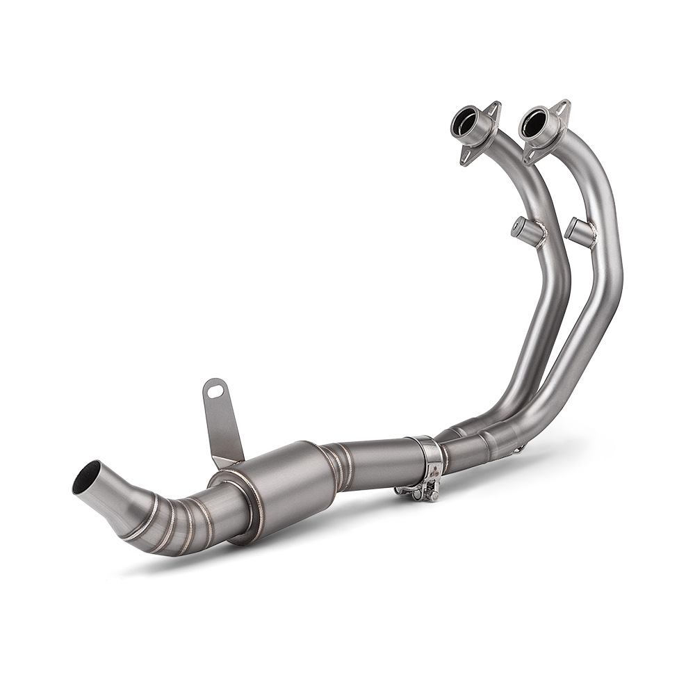 Motorcycle Kaiyue 321R Exhaust Pipe with Drum Front Section Stainless Steel High Temperature Resistant End Section Non-destructive Installation