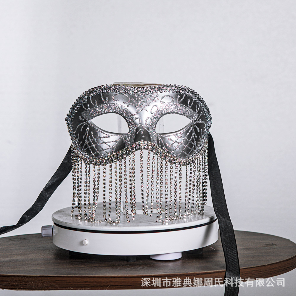 Máscara de princesa exótica estilo antiguo retro jazz props baile de máscaras Dunhuang Feitian diamantes de alta calidad