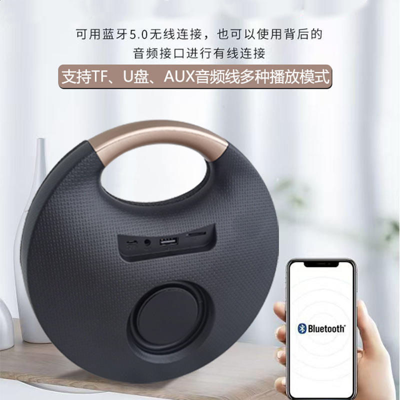 工厂现货跨境私模布艺音箱蓝牙无线小音响便携式户外插卡低音炮|undefined