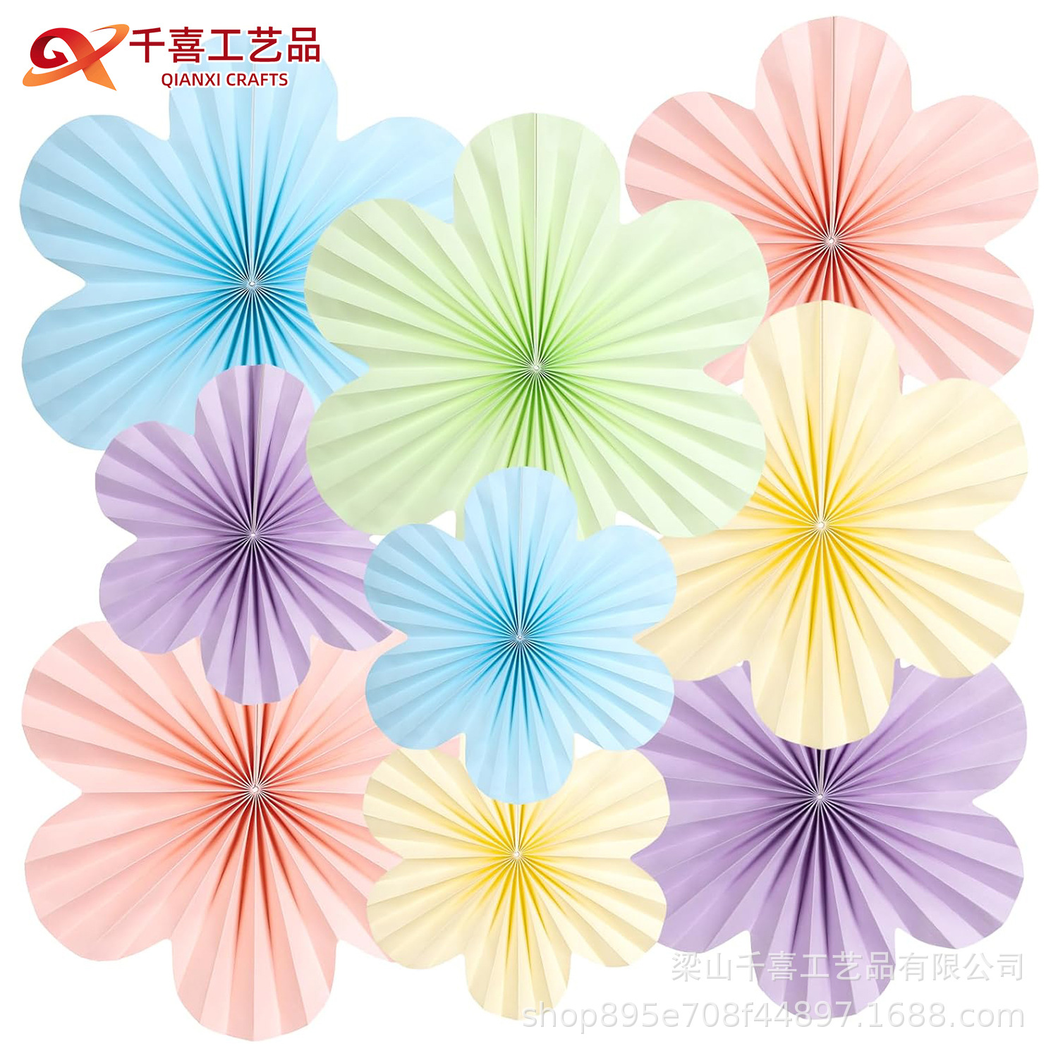 Decoración de flores de papel, papel de pared, ventilador de aula, decoración de fondo de papel, flores, fiesta de cumpleaños, decoración de pared de papel, flores image 8