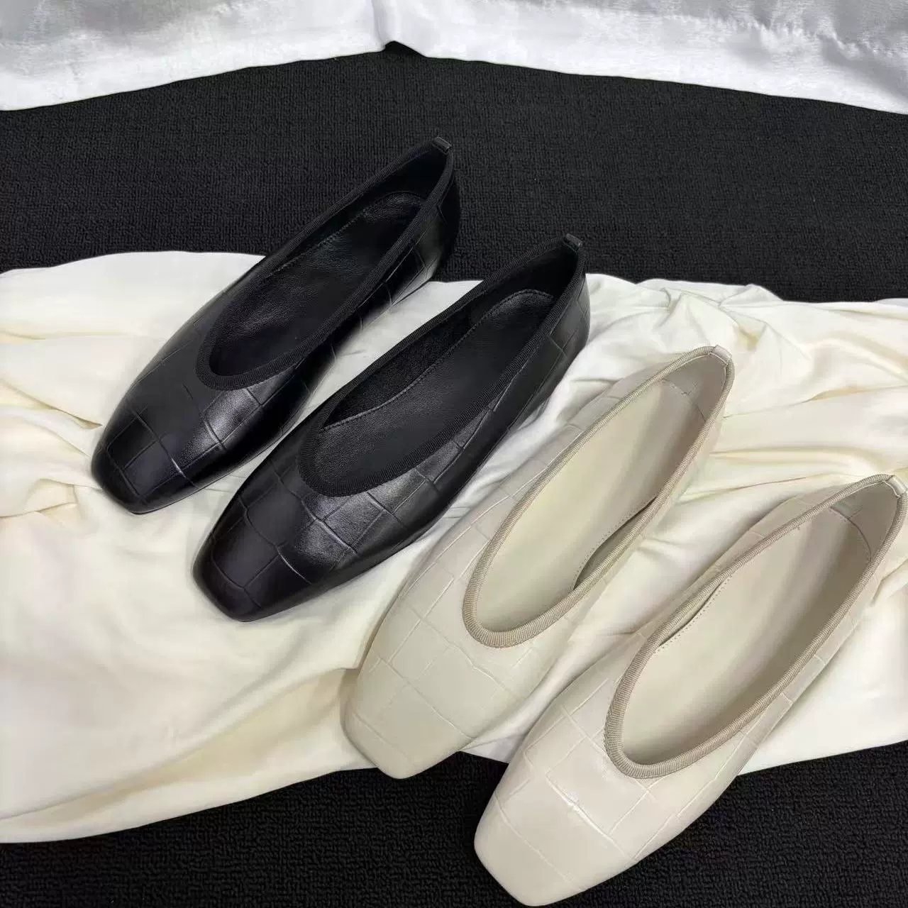 2025 новых балеток в стиле нормкор с ребристым краем, удобные и универсальные