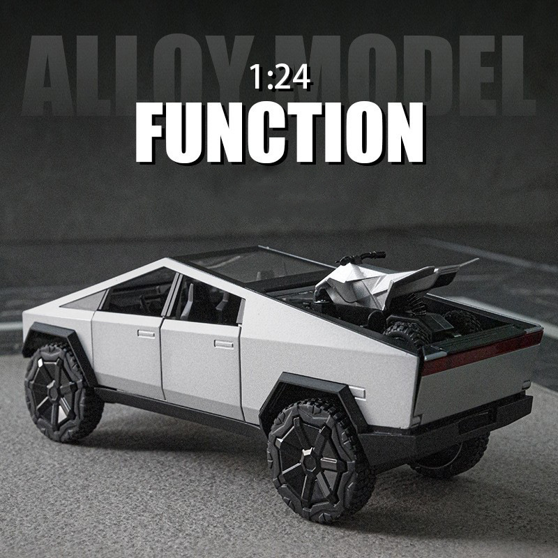 Chezhi 1:24 Terela Cyber Pickup Truck Kidsren's Toy Pull-Back Car Artificial Alloy Car Model Collection Ornaments Chezhi 1:24 Terela Cyber Pickup Truck Kidsren's Toy Pull-Back Car Artificial Alloy Car Model Collection Ornaments