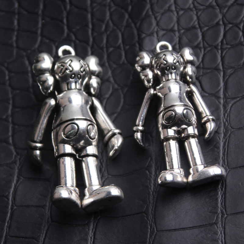 Sesame Street Doll Alloy Necklace Korean and Japanese Trendy Hip-Hop Style Personalized Men's Party Couple Necklace Accessories Jewelry