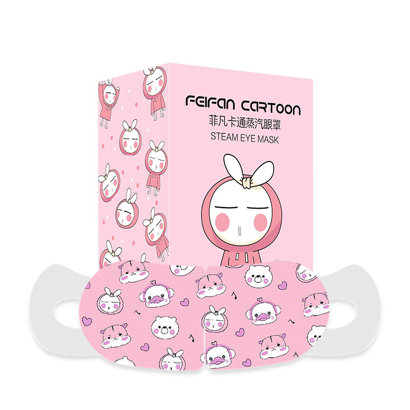 Venta al por mayor máscara de ojo de vapor de 10 piezas desechable lindo auto-calentamiento del sueño calefacción máscara de ojo de vapor fabricante