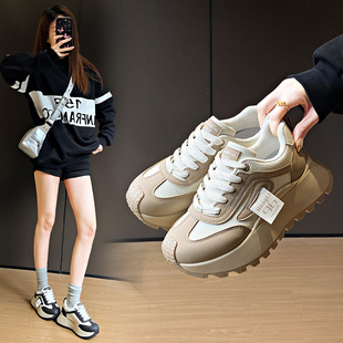 2025 White Shoes Women's Spring New Korean-style Ins Casual Sports All-match Sneakers for Female Students Street W875-1