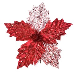 クロスボーダーの人気スパンコールのシミュレーション花クリスマス花装飾花diy装飾道具生け花装飾材料