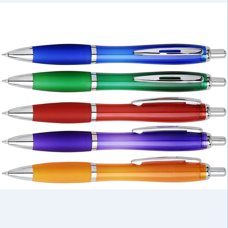 Papelería creativa: bolígrafo de calabaza, bolígrafo de aceite a presión, regalos de plástico personalizables con logotipo, ideal para publicidad y comercio exterior.