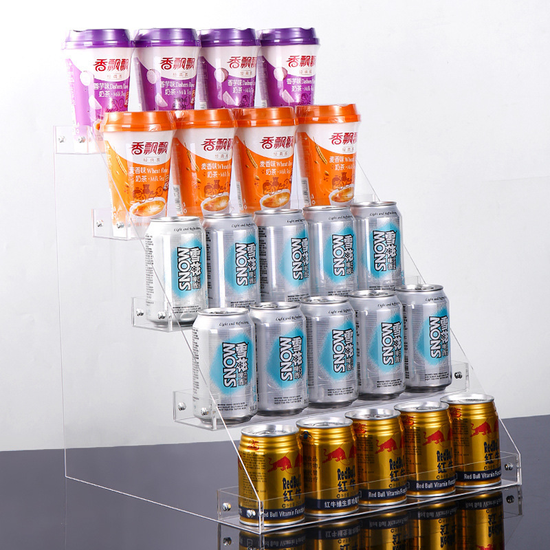 Beverage Rack Milk Tea Cup Rack Juice Rack Plastic Convenience Store Display Rack Supermarket Mineral Water Acrylic Ladder Shelf Beverage Rack Milk Tea Cup Rack Juice Rack Plastic Convenience Store Display Rack Supermarket Mineral Water Acrylic Ladder Shelf