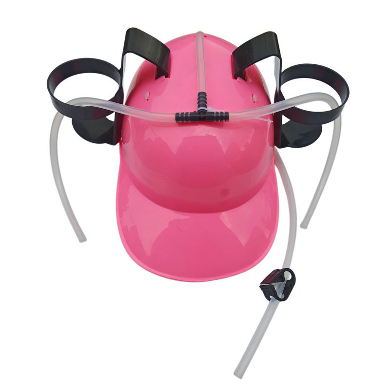 Sombrero casco paja para beber soda Coca-Cola cerveza casco para beber agua sombrero para beber casco para perezoso cabeza de sombrero para beber agua