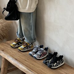 儿童鞋透气阿甘鞋秋冬男童运动鞋时尚软底女童休闲德训鞋复古跑鞋