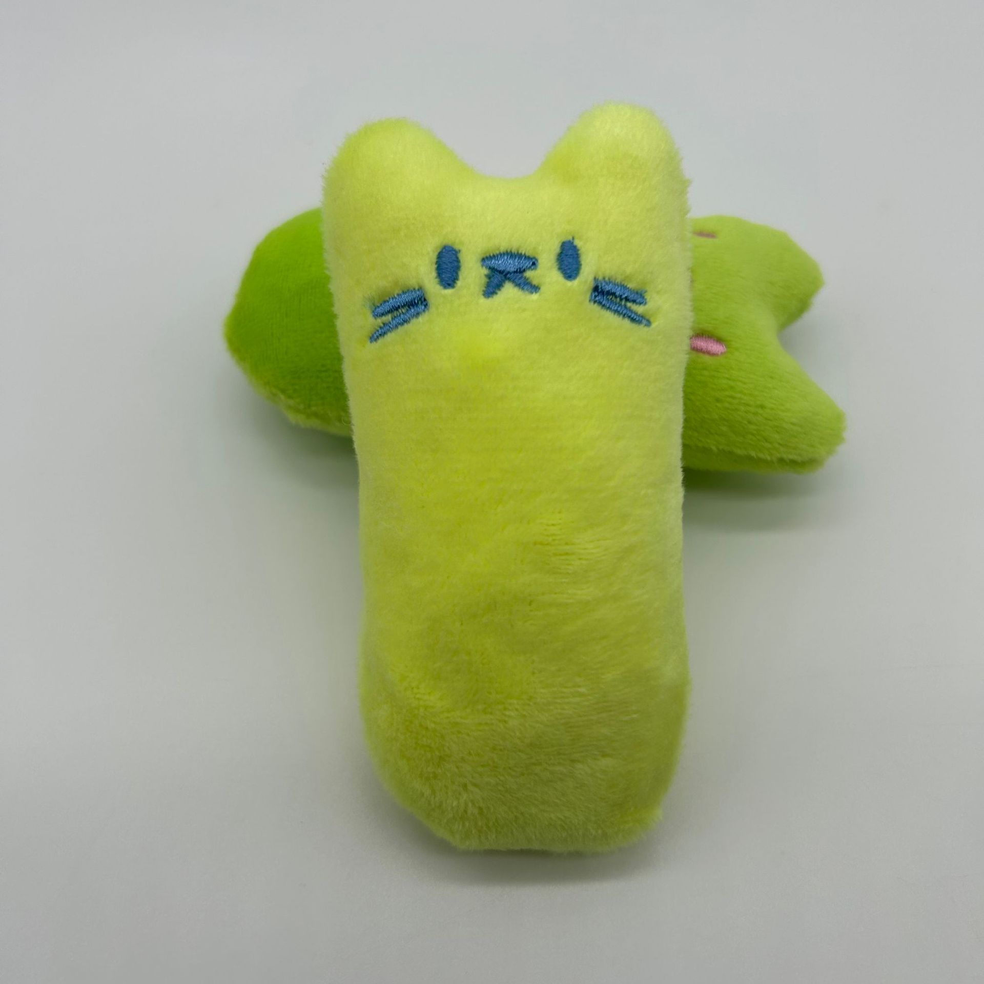 Catnip Pet Plush Little Finger With Crinkle Paper BB Sound Durable Chew Toy_voghion.com