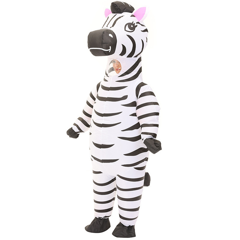 Amazon explosión impresa inflatable T-Rex disfraz Halloween multicolor T-Rex disfraz de fiesta disfraz de muñeca