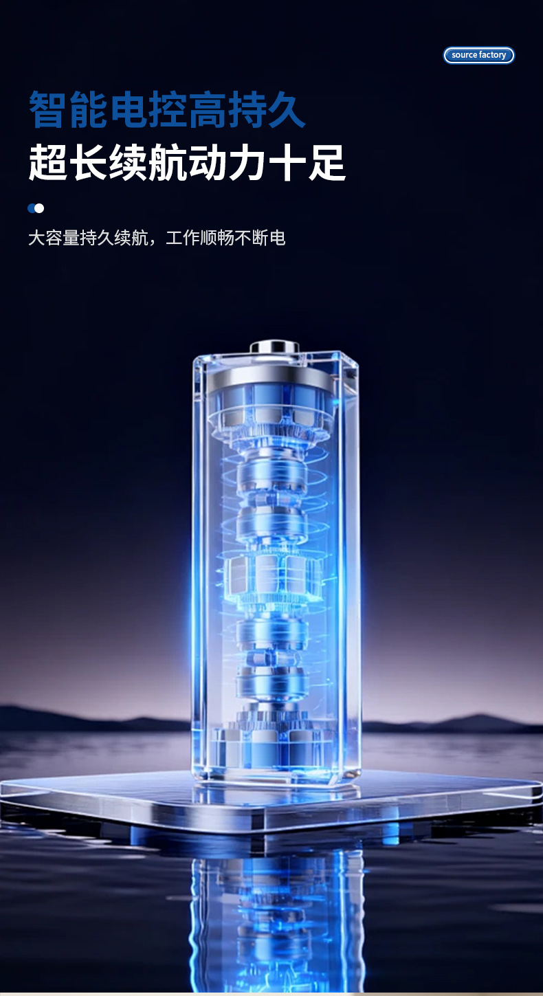 New foldable water gun, mini portable water gun, mini car washer, household wireless high-pressure water gun, wholesale with power display