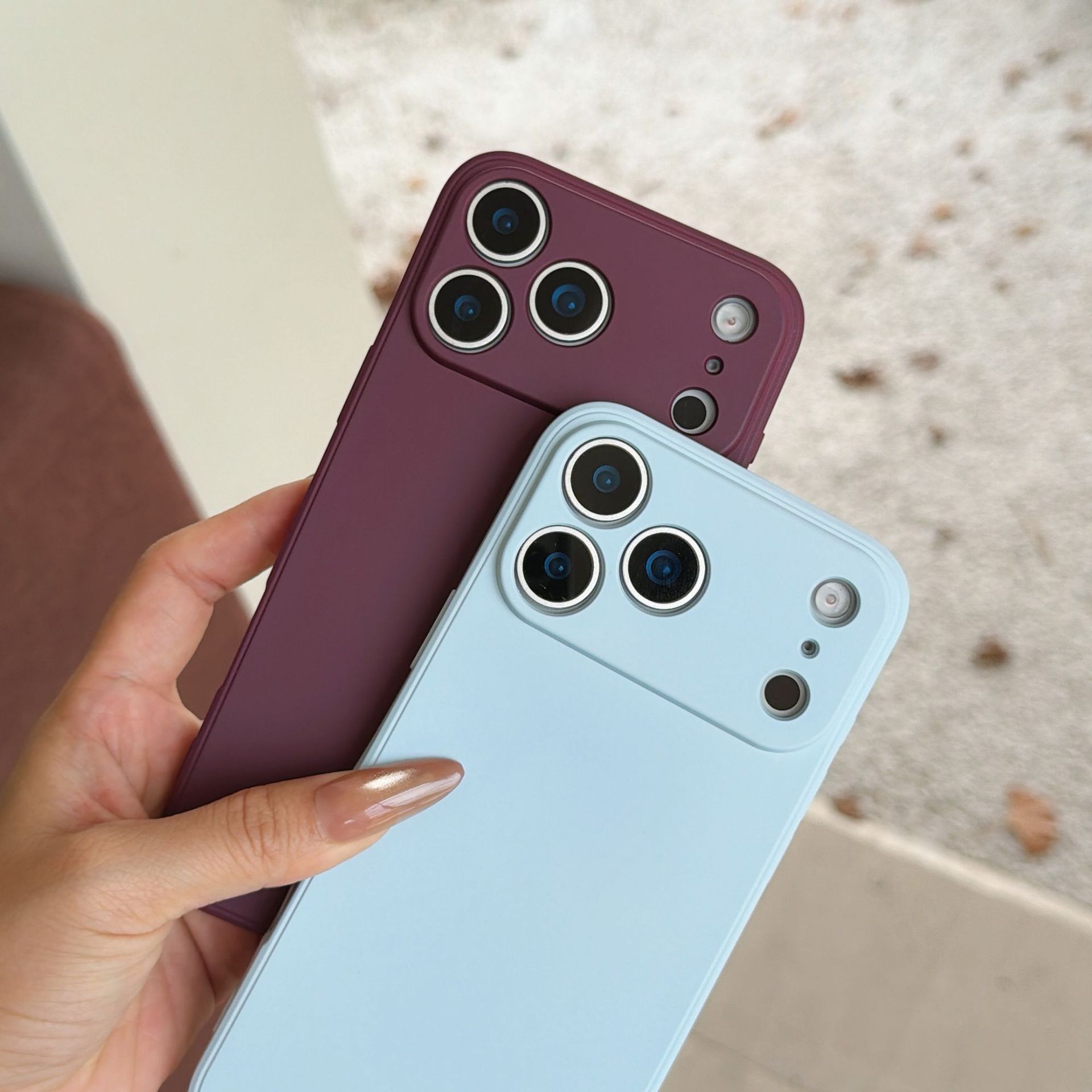 Funda Protectora de Silicona Líquida para iPhone 17Pro 15Pro 13 Anti-caída