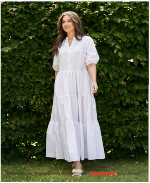Women's Regular Dress Simple Style Standing Collar Button Short Sleeve Solid Color Maxi Long Dress Holiday Daily display picture 6