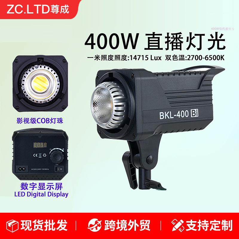 Manufacturer Wholesale 400W Live Streaming Professional Fill Light Photography Light Soft Light Beauty Shooting Light Adjustable Brightness