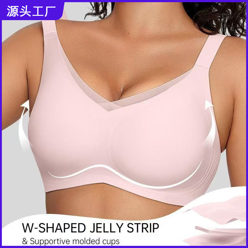 Foreign Trade Hot-Selling Amazon Cross-Border Seamless Bra Custom-Made for Large Busts, Minimizing Appearance, Anti-Sagging, Plus-Size Bra Foreign Trade Hot-Selling Amazon Cross-Border Seamless Bra Custom-Made for Large Busts, Minimizing Appearance, Anti-Sagging, Plus-Size Bra