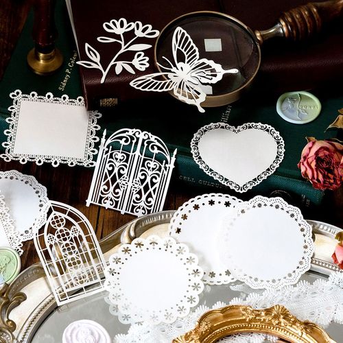 Cross-border Momo material pack, Timeless Series, 85 pieces of retro framed pocketbook decorative stickers, 6 options