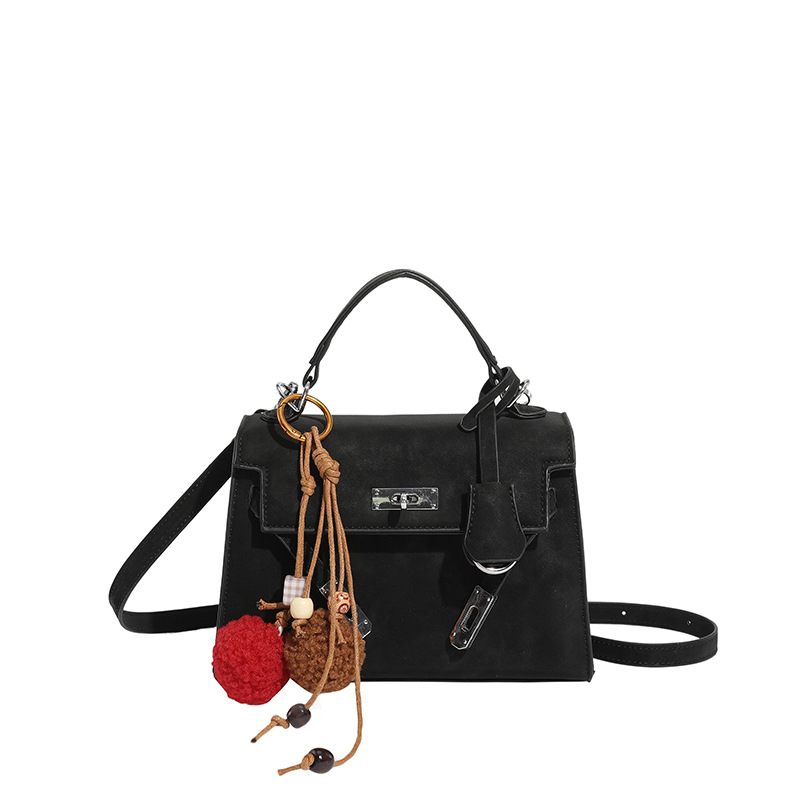 Bolso de mujer 2025 nuevo cross-border de seda retro mochila de textura alta extranjera Kelly bolso de mano pequeño