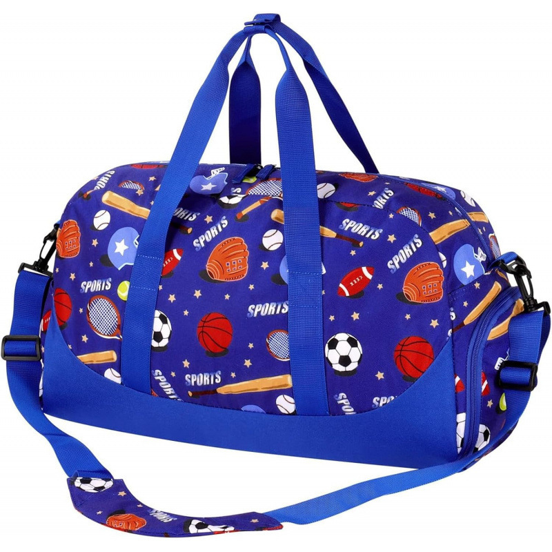Cross-Border Children's Luggage Bag for Boys Basketball - Blue m Boys' Luggage Bag Student Sports Backpack Shoulder Bag