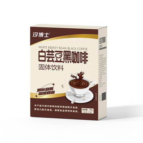 Manufacturer white kidney bean black coffee instant black coffee 0 fat meal replacement black coffee white kidney bean black coffee wholesale delivery