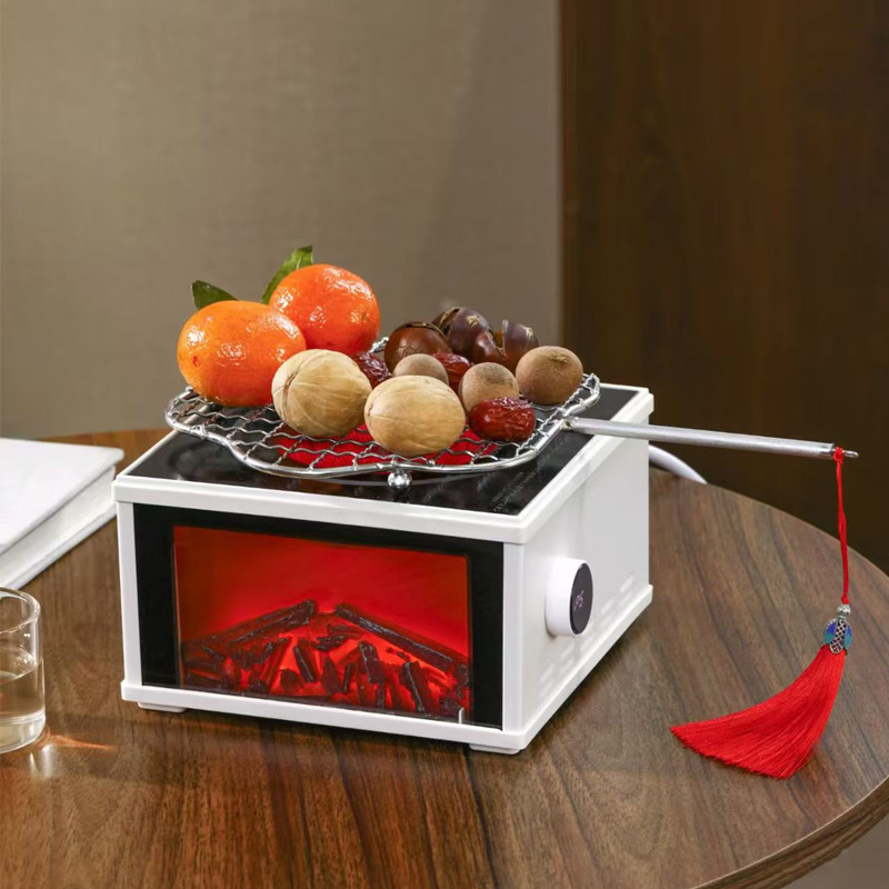 New Model Flame Electric Ceramic Stove Tea Brewing Set, Trendy Autumn and Winter Household Electric Tea Stove with Glass Health Pot