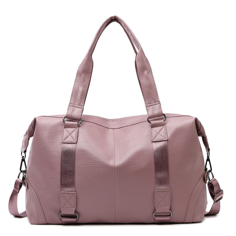 Bolso de viaje de cuero suave para hombre Bolso de equipaje de corta distancia de viaje de negocios de gran capacidad Bolso de hombro de fitness de almacenamiento