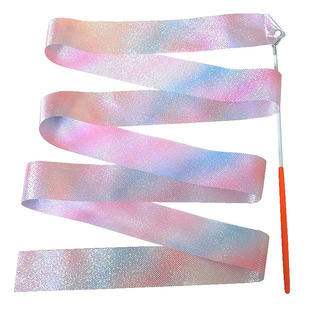 Glitter Star Gymnastics Ribbon 2.4m 6m Ribbon Dance Ribbon Kidsren's Toy Ribbon Swing Dragon Ribbon Dance