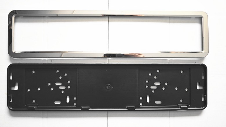 Foreign Trade European License Plate Frame Russian Ukrainian License Plate Frame Stainless Steel License Plate Frame License Plate Frame Wholesale Production