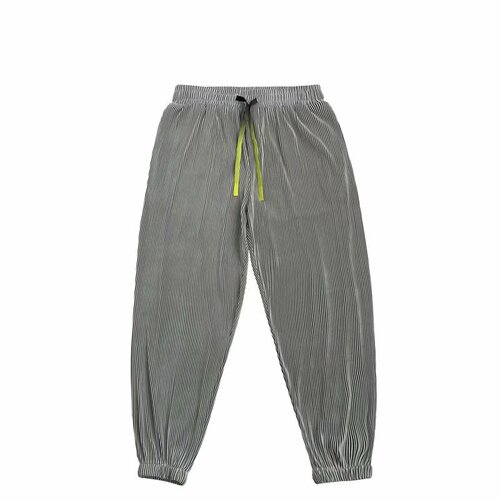 Men's Summer Pants, Thin and Loose Hemlen Pants, Korean Style, 9-inch Men's Sports Pants, Breathable and Cool Casual Bootcut Pants
