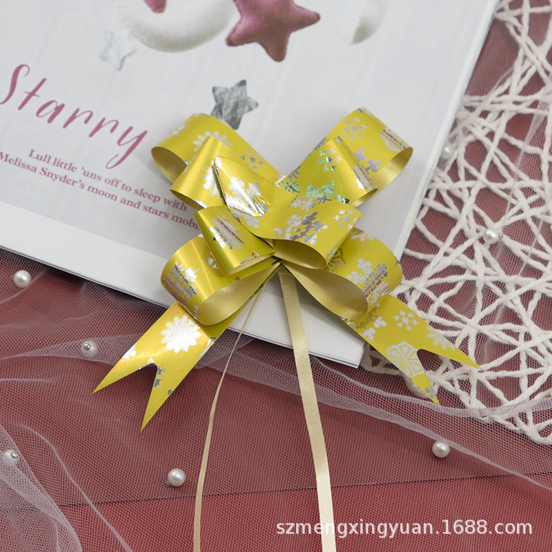Golden Snowflake Garland 10 piezas por paquete precio