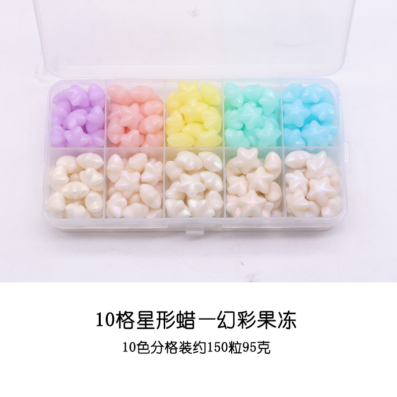 Juego de Perlas de Cera para Sellos de Estrella, 24 Rejillas, Serie de Colores Macaron, Perlas de Cera para Sellos de Pentagrama Baratas, Colores Mezclados