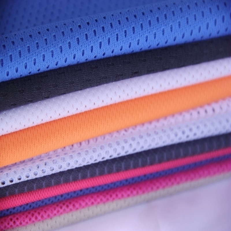 山东生产厂家供应圆桃5:1网眼布服装里料辅料内衬用布涤纶布料