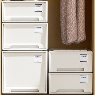 Drawer Storage Box Wardrobe Cabinet Drawer Type Plastic Household Clothes Underwear Storage Box Desktop Storage Box