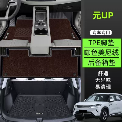 24 floor mats original main | Universal Foot Pad - tpe-anti-slip-foot-pad-minnie-velvet-trunk-mat-coffee-color-exclusive-for-yuan-up-plain-high-end-customization