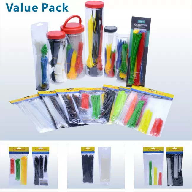 扎带自锁式尼龙捆绑电缆塑料不易断大量批发黑色绿色扎带工厂批发