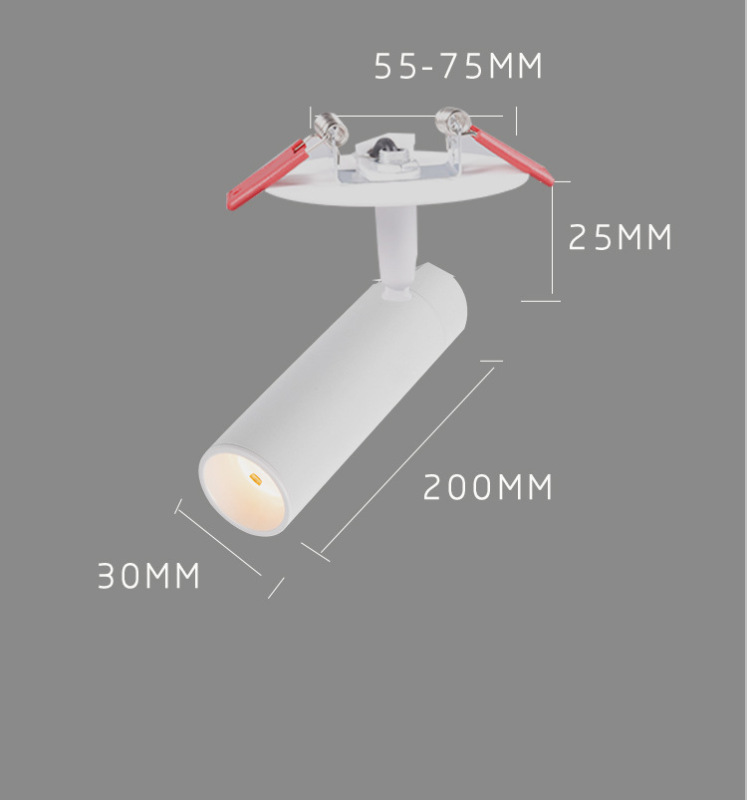 埋め込み型スポットライト開口部 75MM 小型スポットライト 小型角度ビーム 3 度 8 度雰囲気茶室美術館|undefined